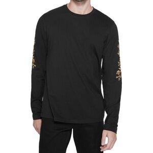 New GUESS Chet Embroidered Long Sleeve Shirt SZ XL